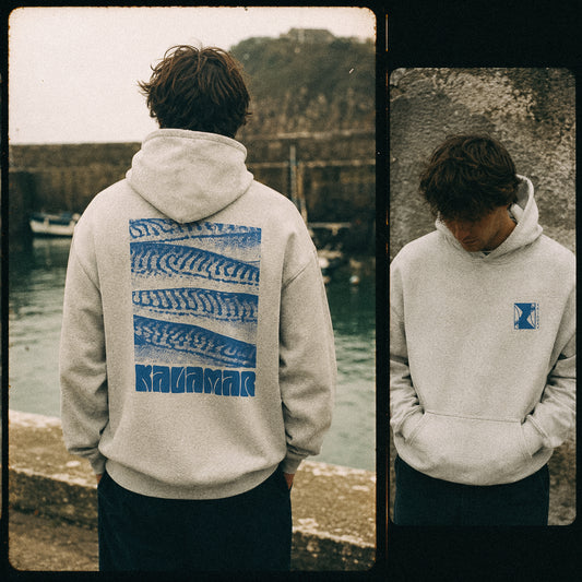 Hoodie Maq oversize light grey