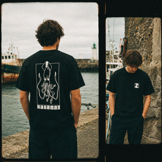 T shirt Kalamar regular black