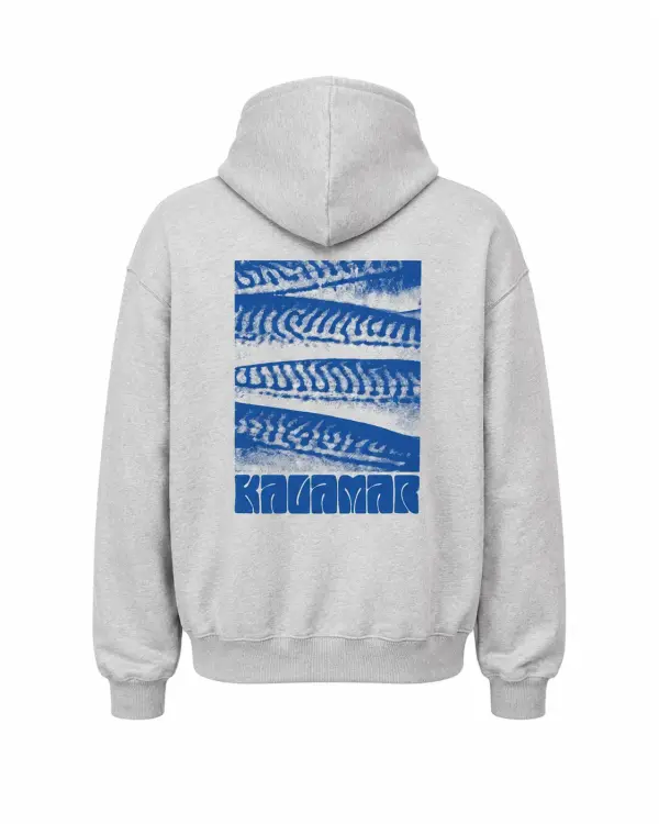 Hoodie Maquereau oversize Gris Clair