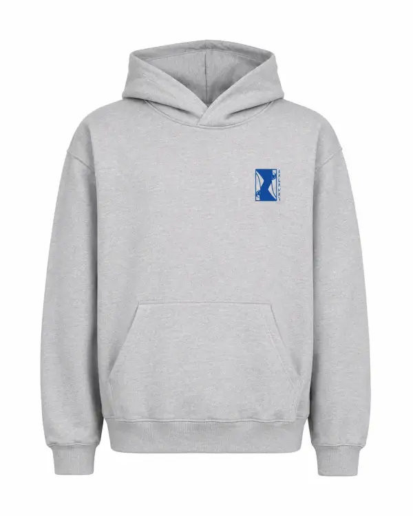 Hoodie Maquereau oversize Gris Clair