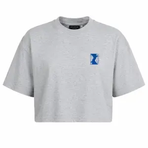 Crop Top Maquereau Gris Clair