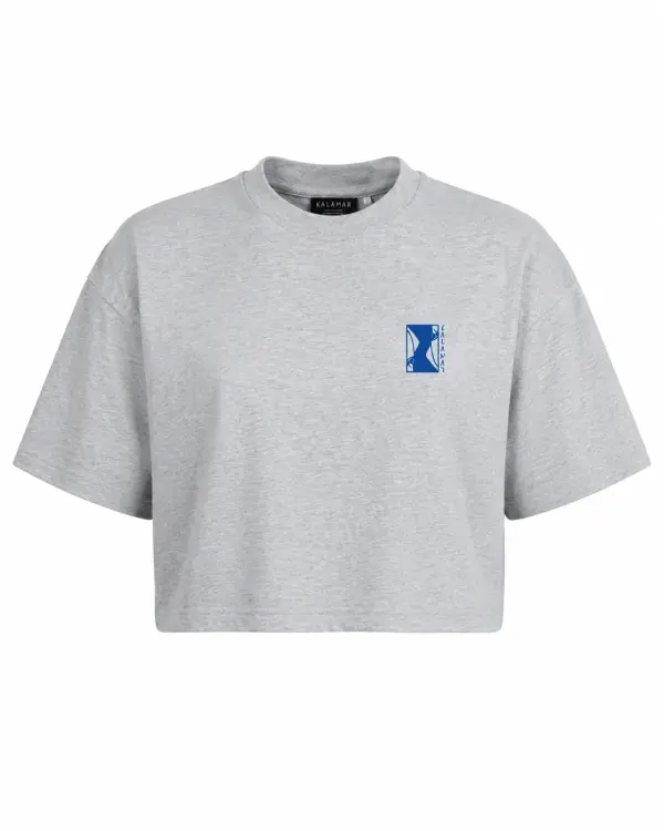 Crop Top Maquereau Gris Clair