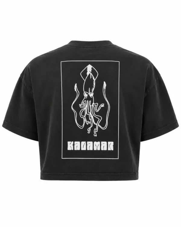 Crop Top vintage Noir
