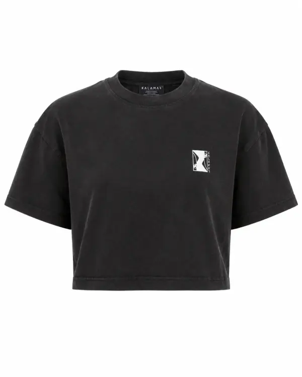 Crop Top vintage Noir