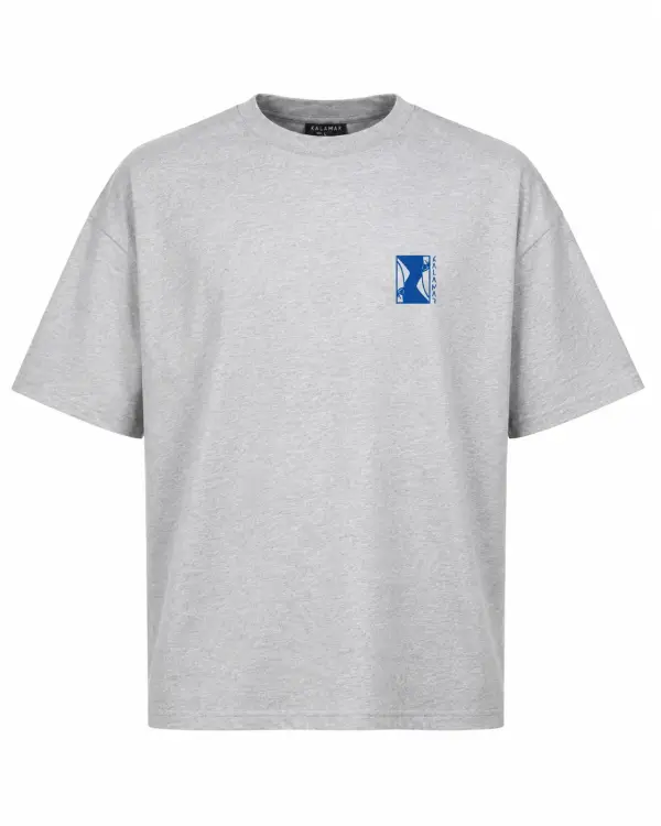 T Shirt Oversize Maquereau Gris Clair