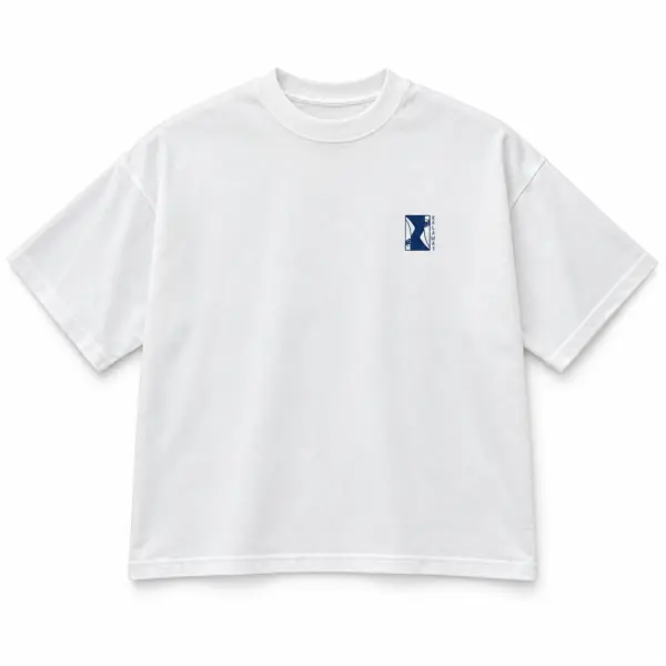 T shirt boxy blanc