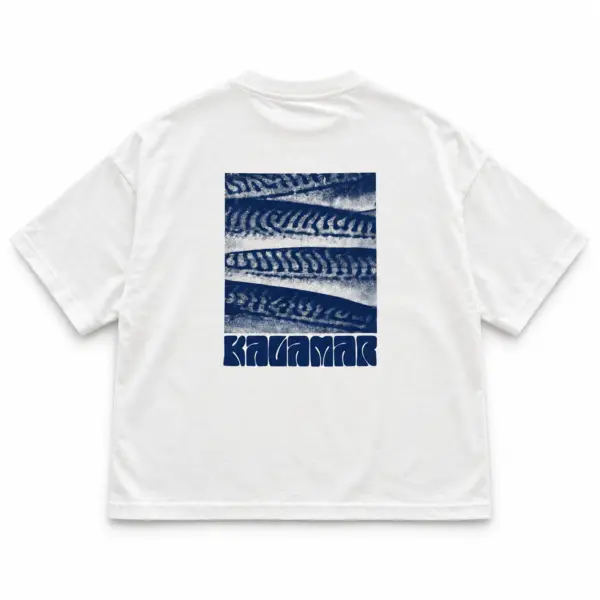 T shirt boxy blanc